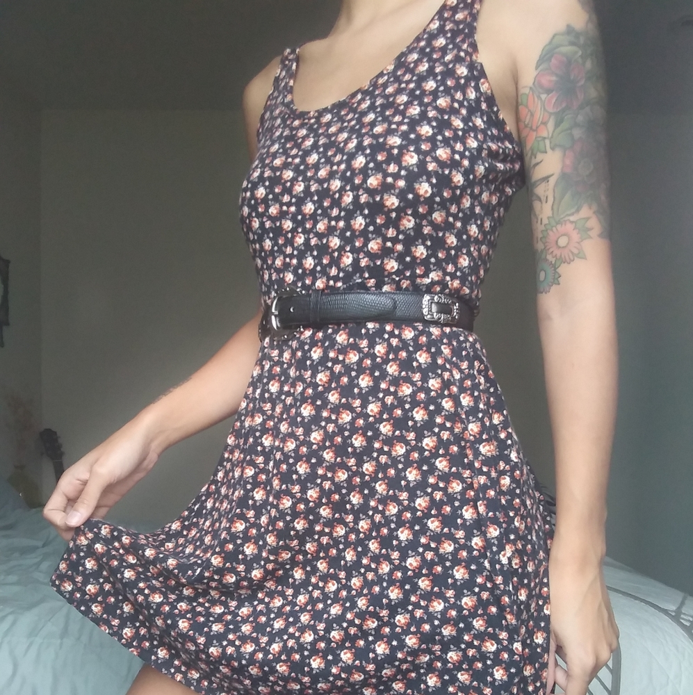 Fall floral dress